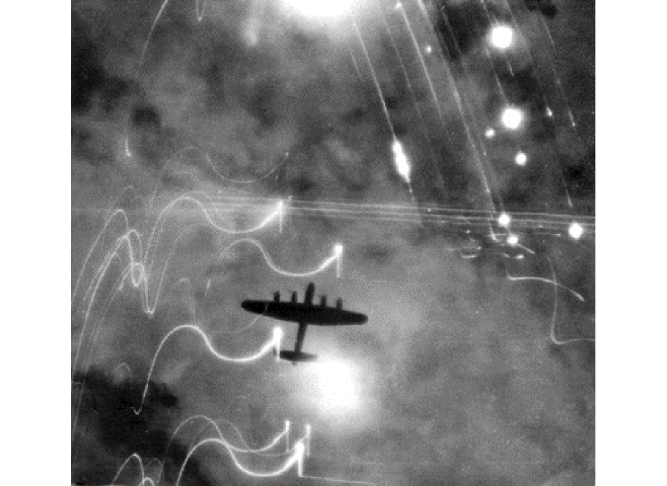 WW2 Propaganda photo of three German bombers in formation WW2 Propaganda photo of three German bombers in formation