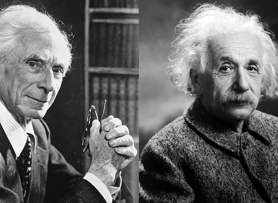 Bertrand Russell and Albert Einstein