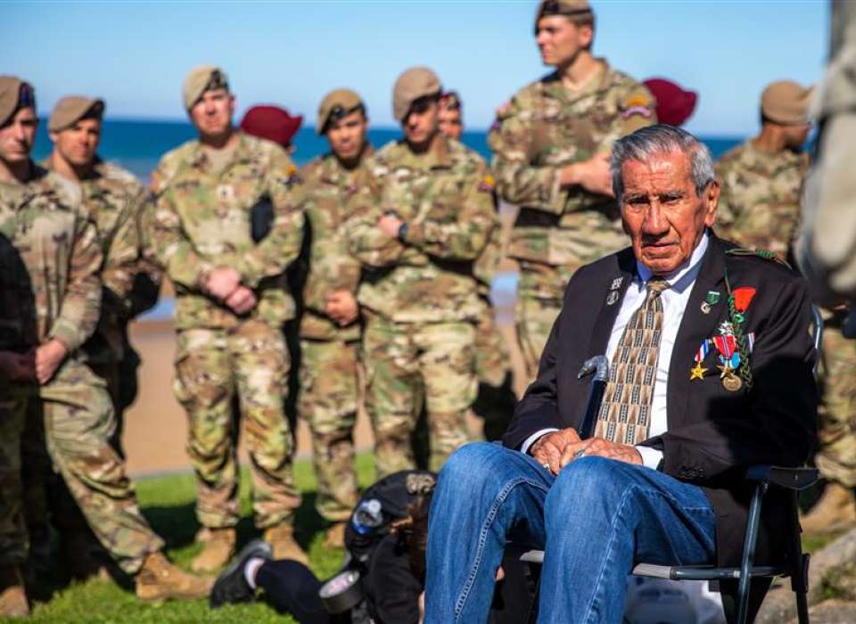 Decorated D-Day veteran Charles Norman Shay. 