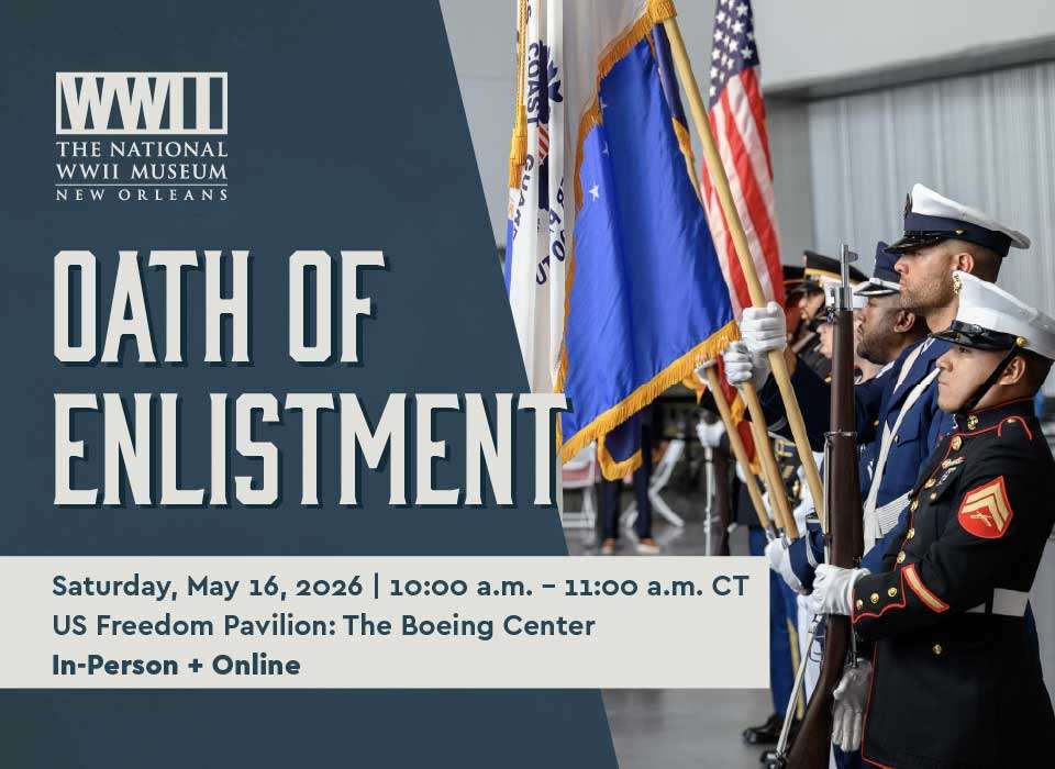 Oath of Enlistment Saturday May 16 10am - 11am CT