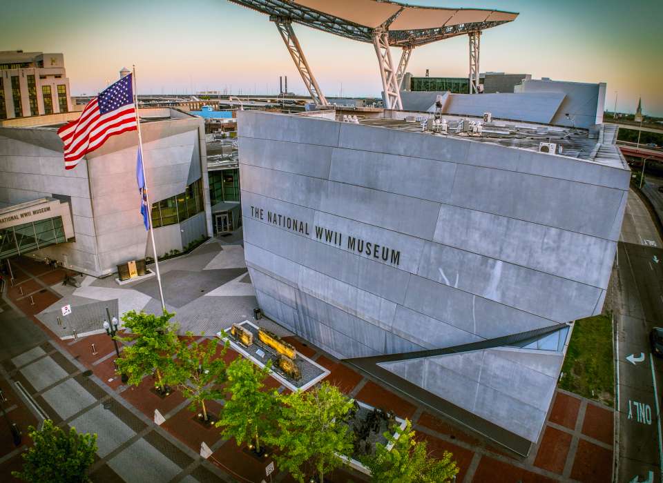 aerial view of museum
