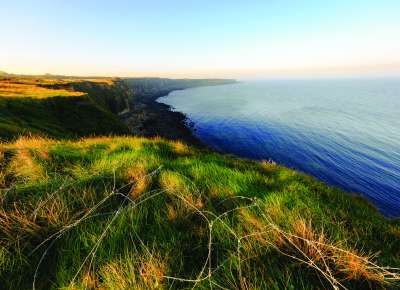 Normandy Cliffs overlooking the water