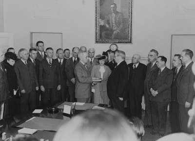 Truman Taking the Oath of Office