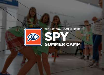 National WWII Museum Spy Summer Camp Logo overlay