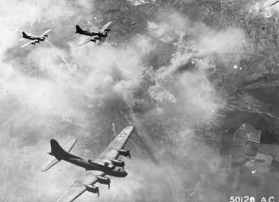 1st Bomb Wing over Schweinfurt on 17 August, 1943 