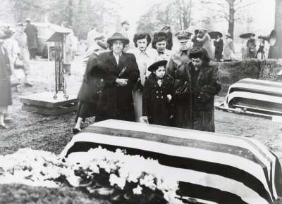 The family of Felix Longoria gathers around his casket