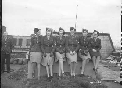 Women war correspondents in the European theater. 