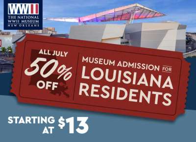 Louisiana Residents Month | 50% off admission in July 2025 for residents