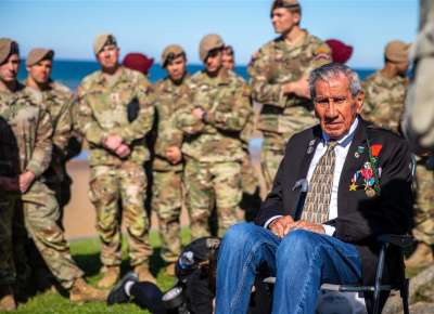 Decorated D-Day veteran Charles Norman Shay. 